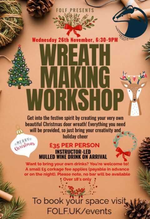 Poster for Wreath Making Workshop event